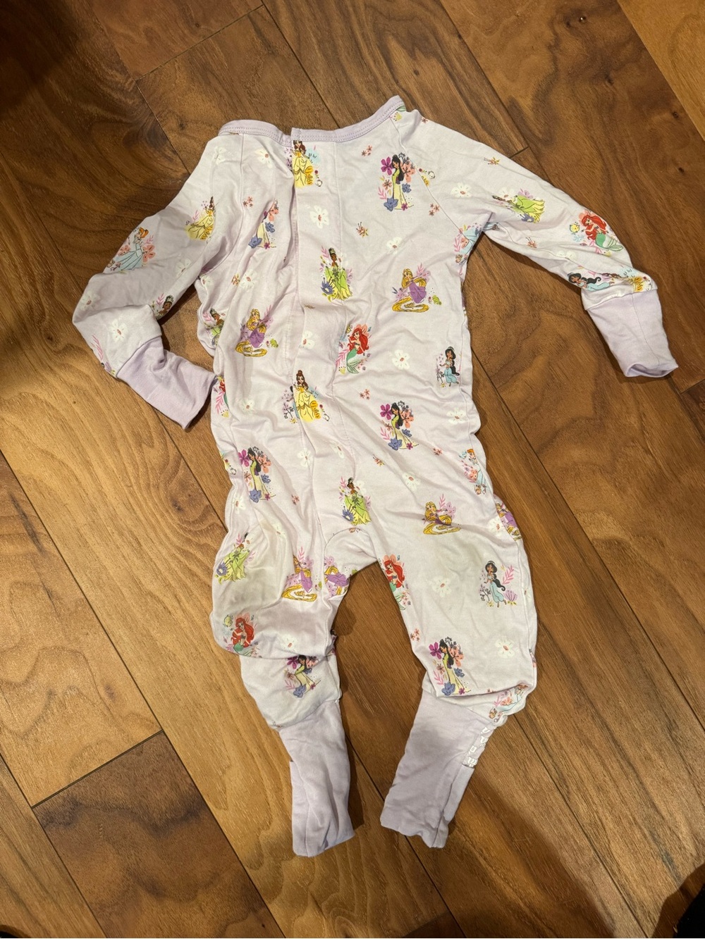Magnetic me Disney Princess Print Footed One-Piece Pajamas